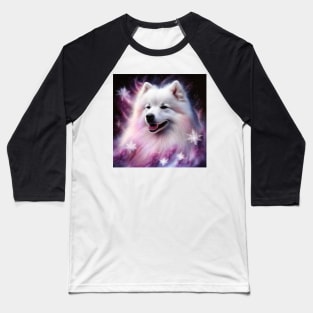 Stellar Samoyed Baseball T-Shirt